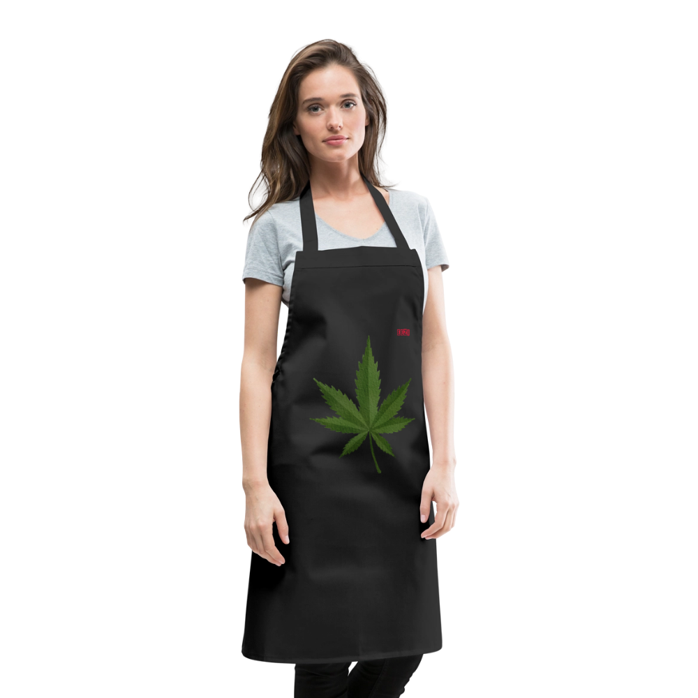 Cooking Apron HERB TIME - black