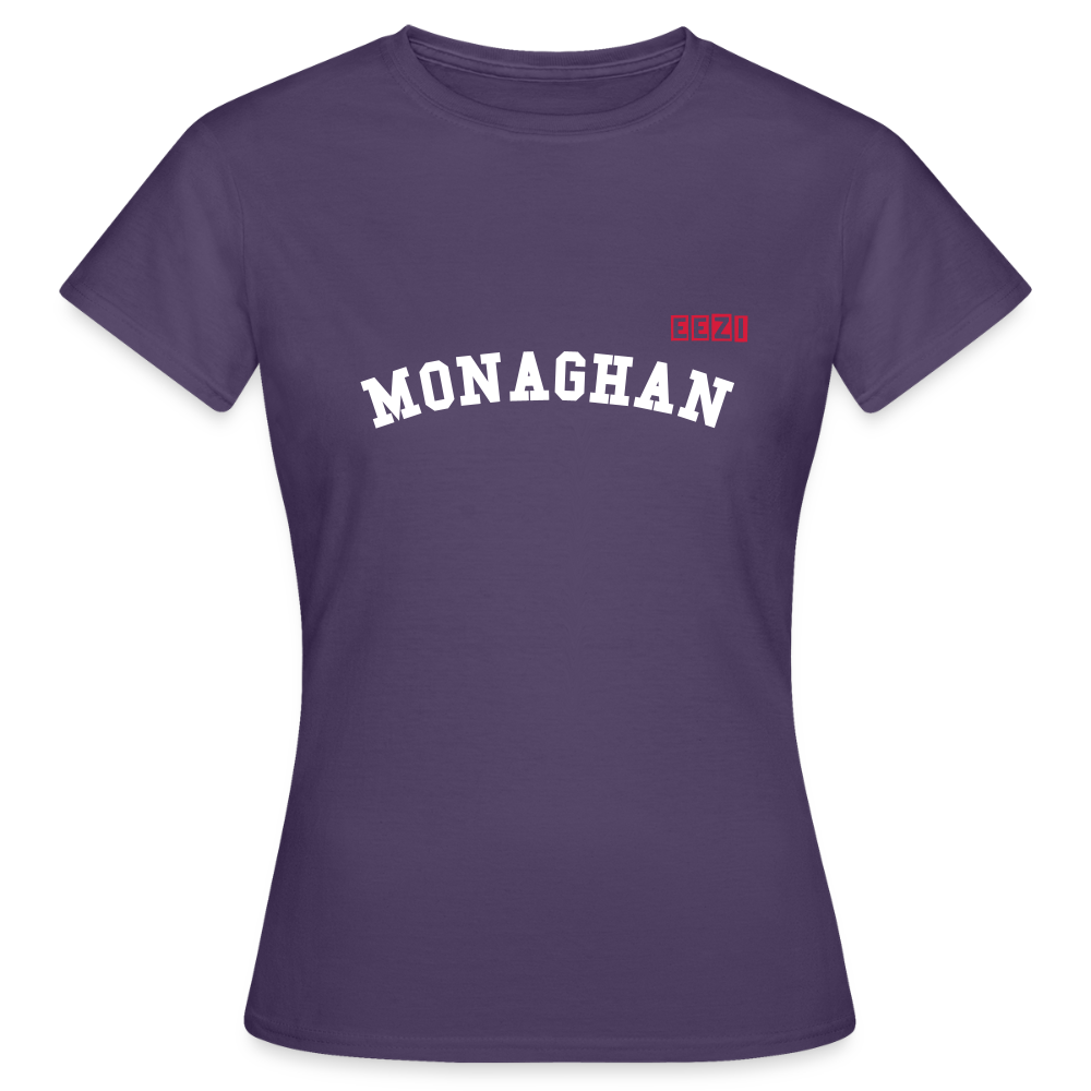 Women's T-Shirt Monaghan Ireland Ladies Tee - dark purple