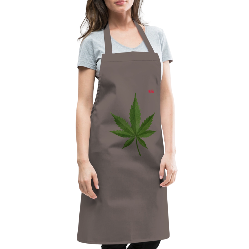 Cooking Apron HERB TIME - grey