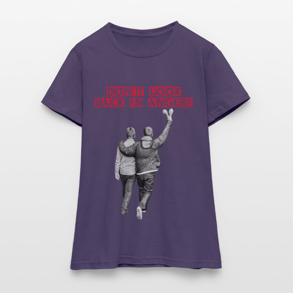 EEZI DONT LOOM BACK WOMENS T-Shirt - dark purple
