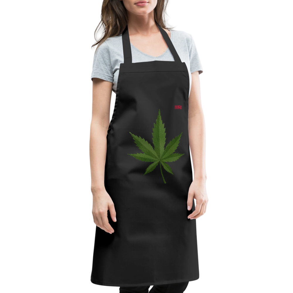 Cooking Apron HERB TIME - black