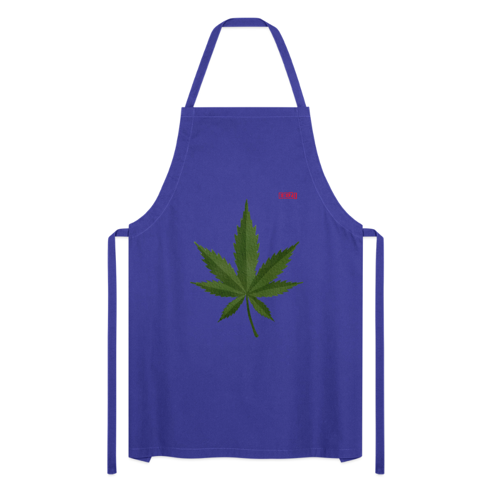 Cooking Apron HERB TIME - royal blue
