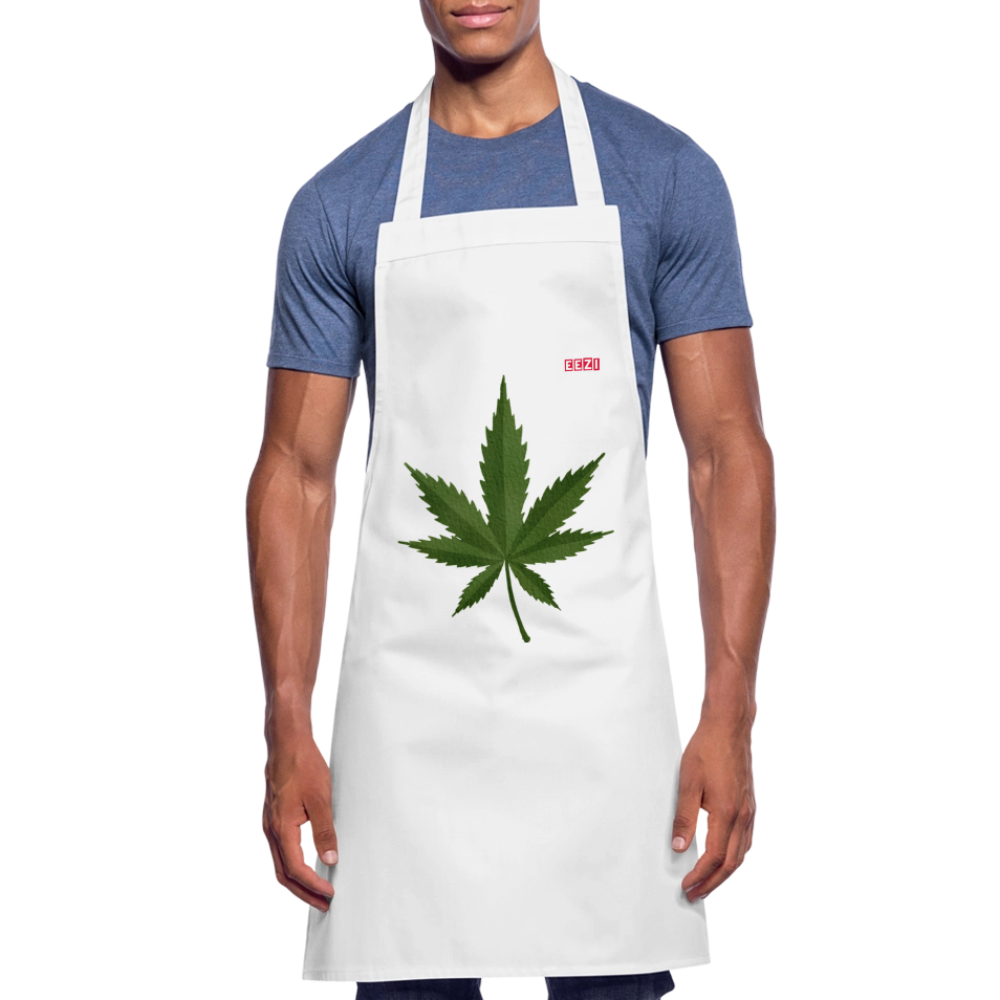 Cooking Apron HERB TIME - white