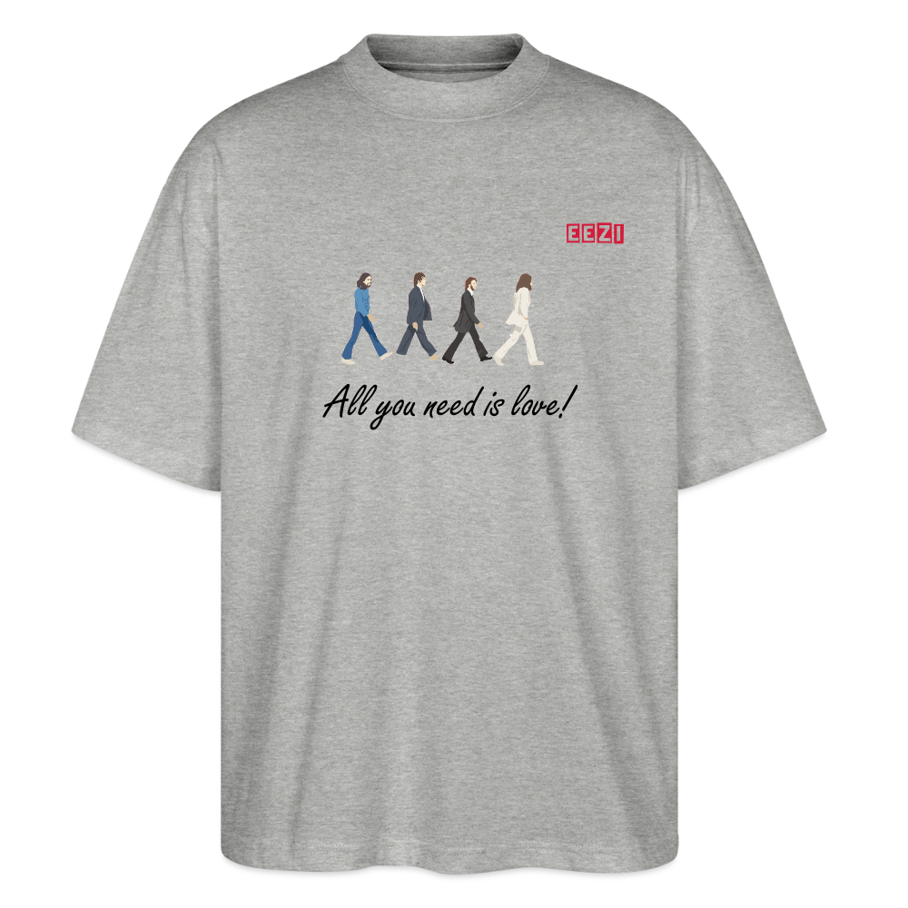 Stanley/Stella Oversized Unisex Organic T-shirt Blaster BEATLES - heather grey