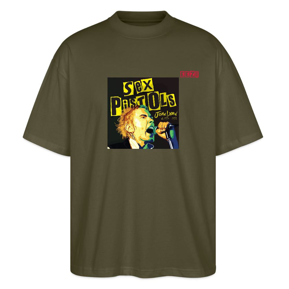 Stanley/Stella Oversized Unisex Organic T-shirt Blaster sex pistols - khaki