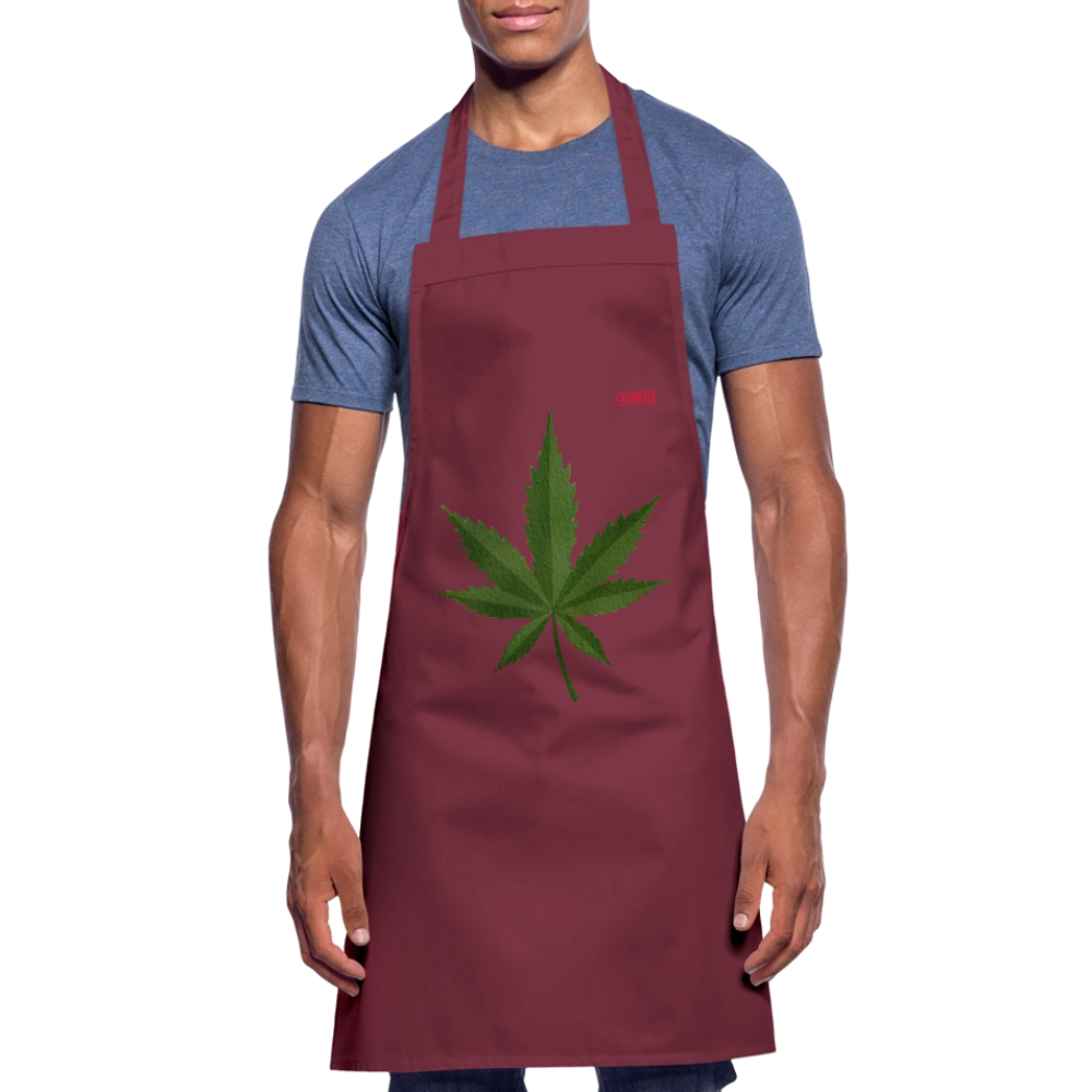 Cooking Apron HERB TIME - bordeaux