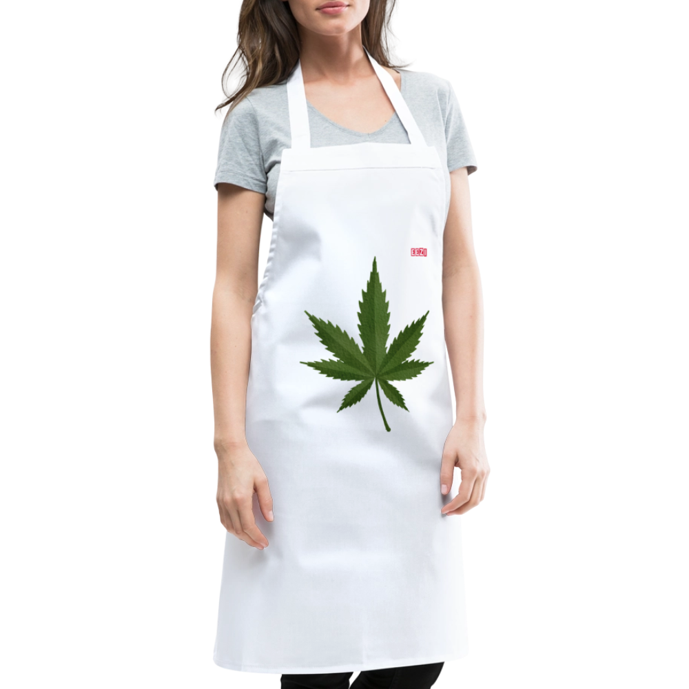 Cooking Apron HERB TIME - white