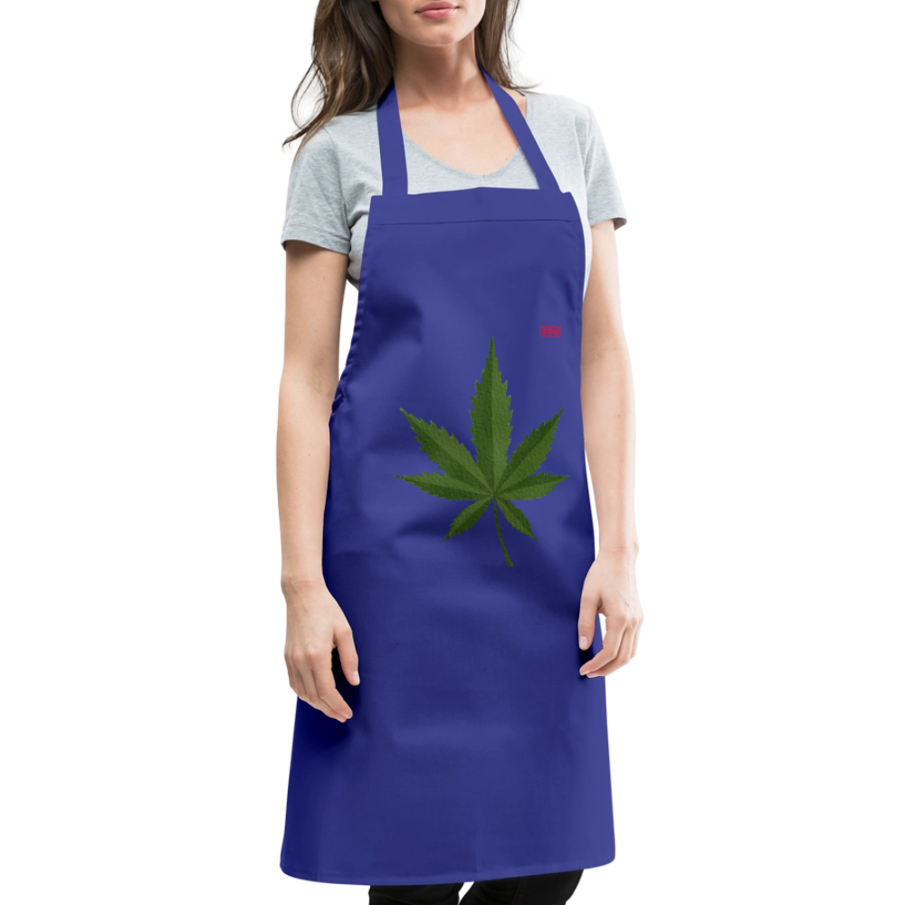 Cooking Apron HERB TIME - royal blue