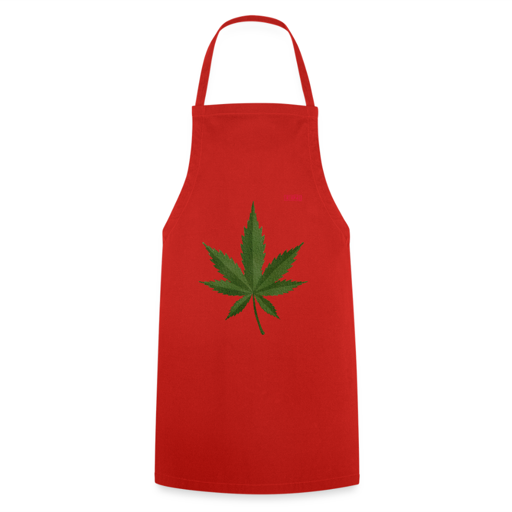 Cooking Apron HERB TIME - red