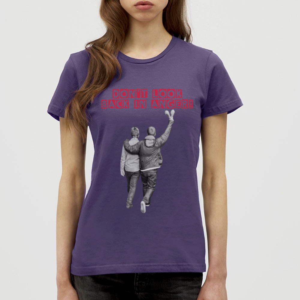 EEZI DONT LOOM BACK WOMENS T-Shirt - dark purple