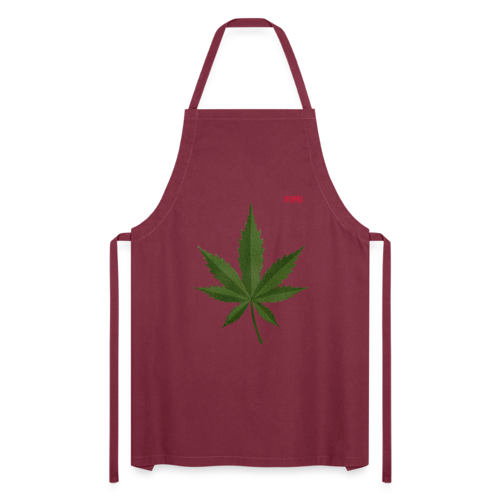 Cooking Apron HERB TIME - bordeaux