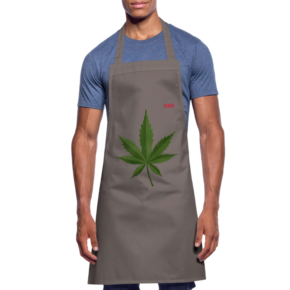 Cooking Apron HERB TIME - grey