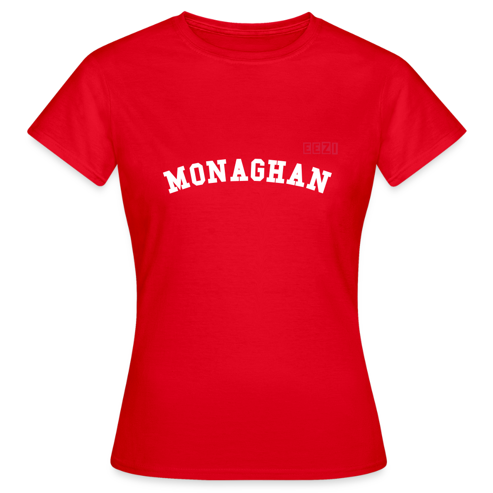 Women's T-Shirt Monaghan Ireland Ladies Tee - red
