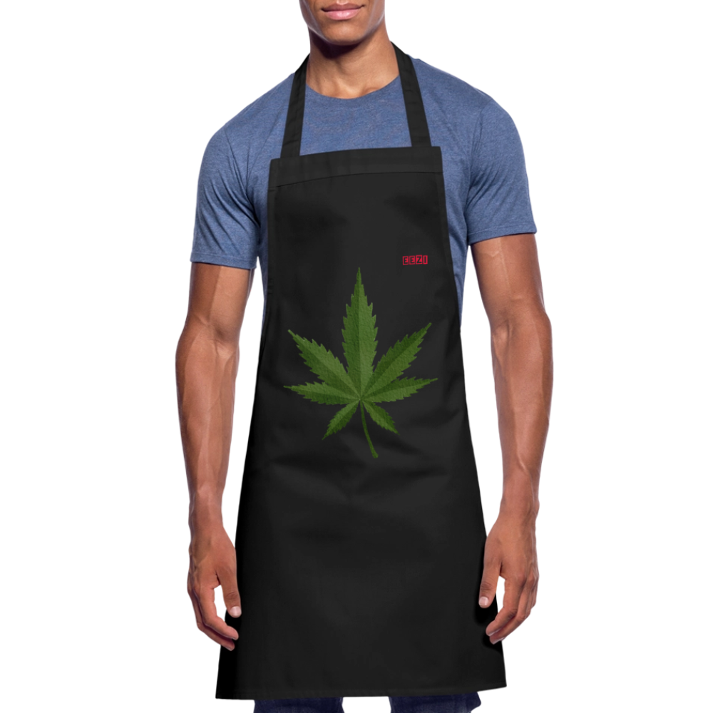 Cooking Apron HERB TIME - black