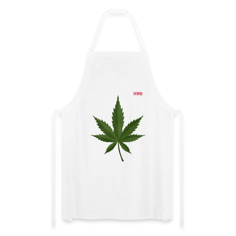 Cooking Apron HERB TIME - white