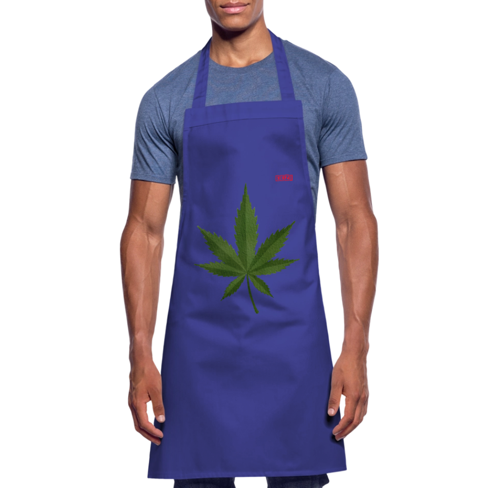 Cooking Apron HERB TIME - royal blue