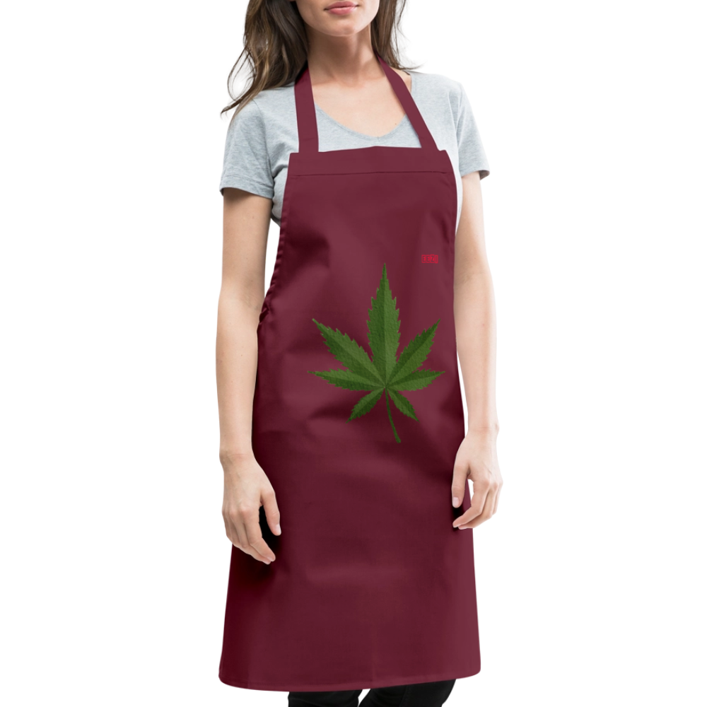 Cooking Apron HERB TIME - bordeaux