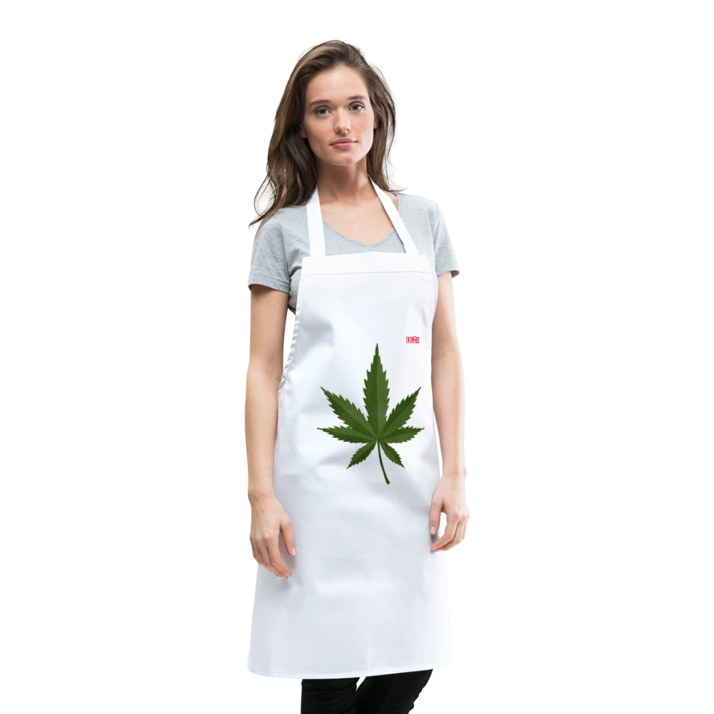 Cooking Apron HERB TIME - white