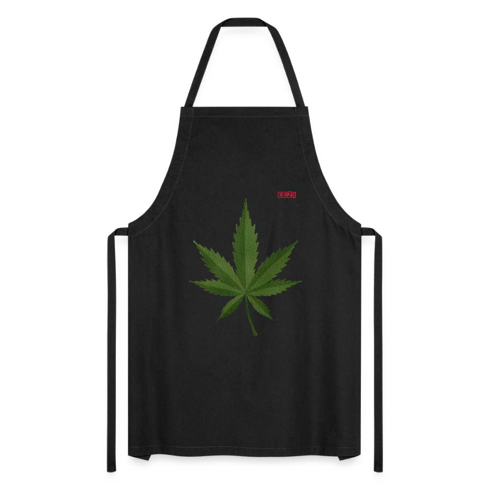 Cooking Apron HERB TIME - black