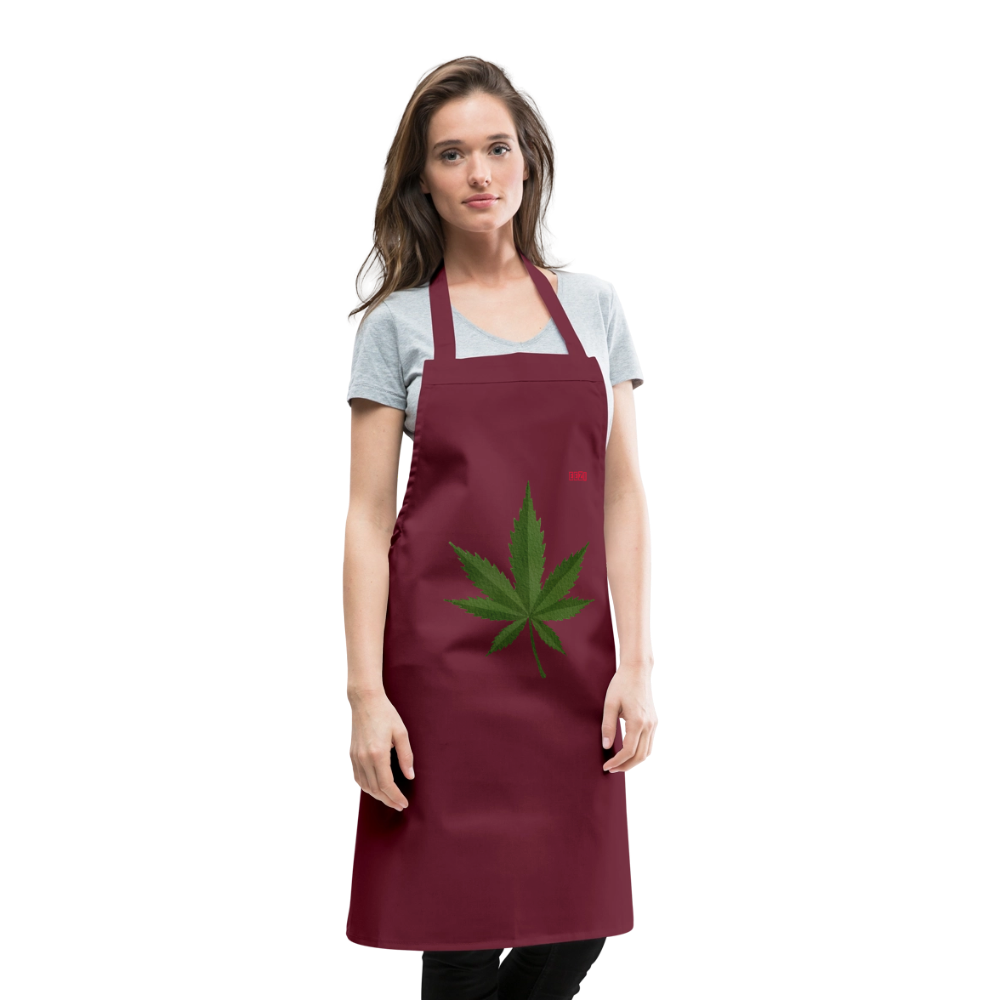 Cooking Apron HERB TIME - bordeaux