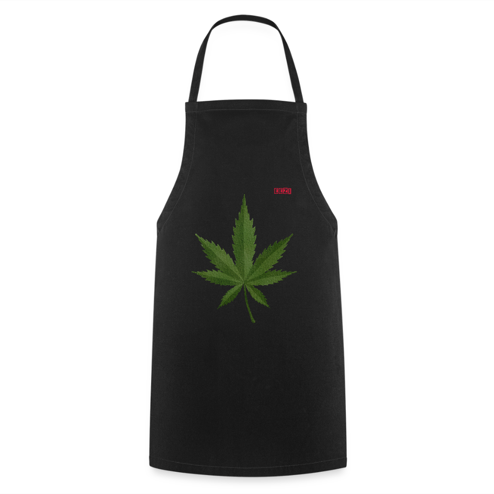 Cooking Apron HERB TIME - black