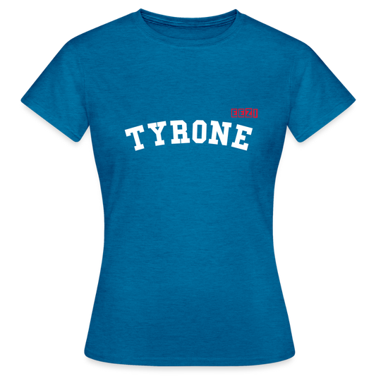 Women's T-Shirt Tyrone Ireland Ladies Tee - antique blue sapphire heather