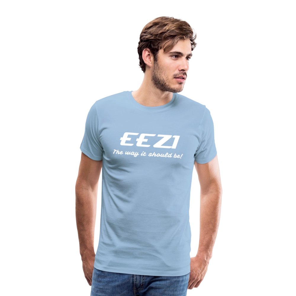 Men’s Premium T-Shirt-EEZI-The way it should be! - sky