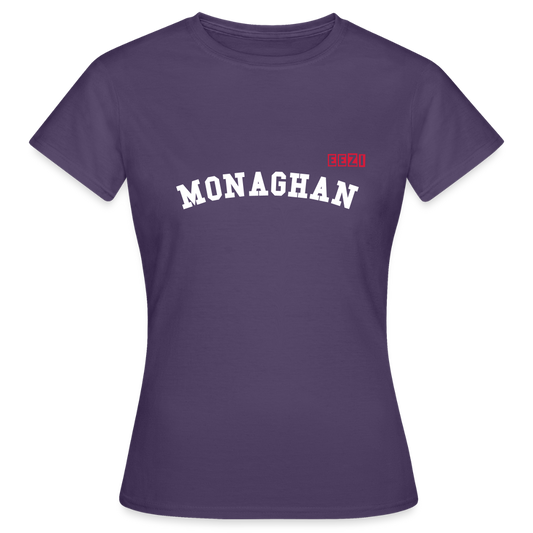 Women's T-Shirt Monaghan Ireland Ladies Tee - dark purple