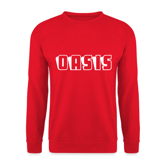 Unisex Sweatshirt Oasis lettered - red