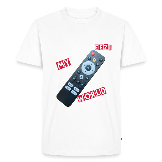Men’s Premium T-Shirt - My World Remote Control - white