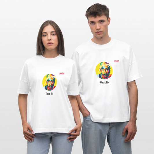 Stanley/Stella Oversized Unisex Organic T-shirt Blaster TUPAC - white