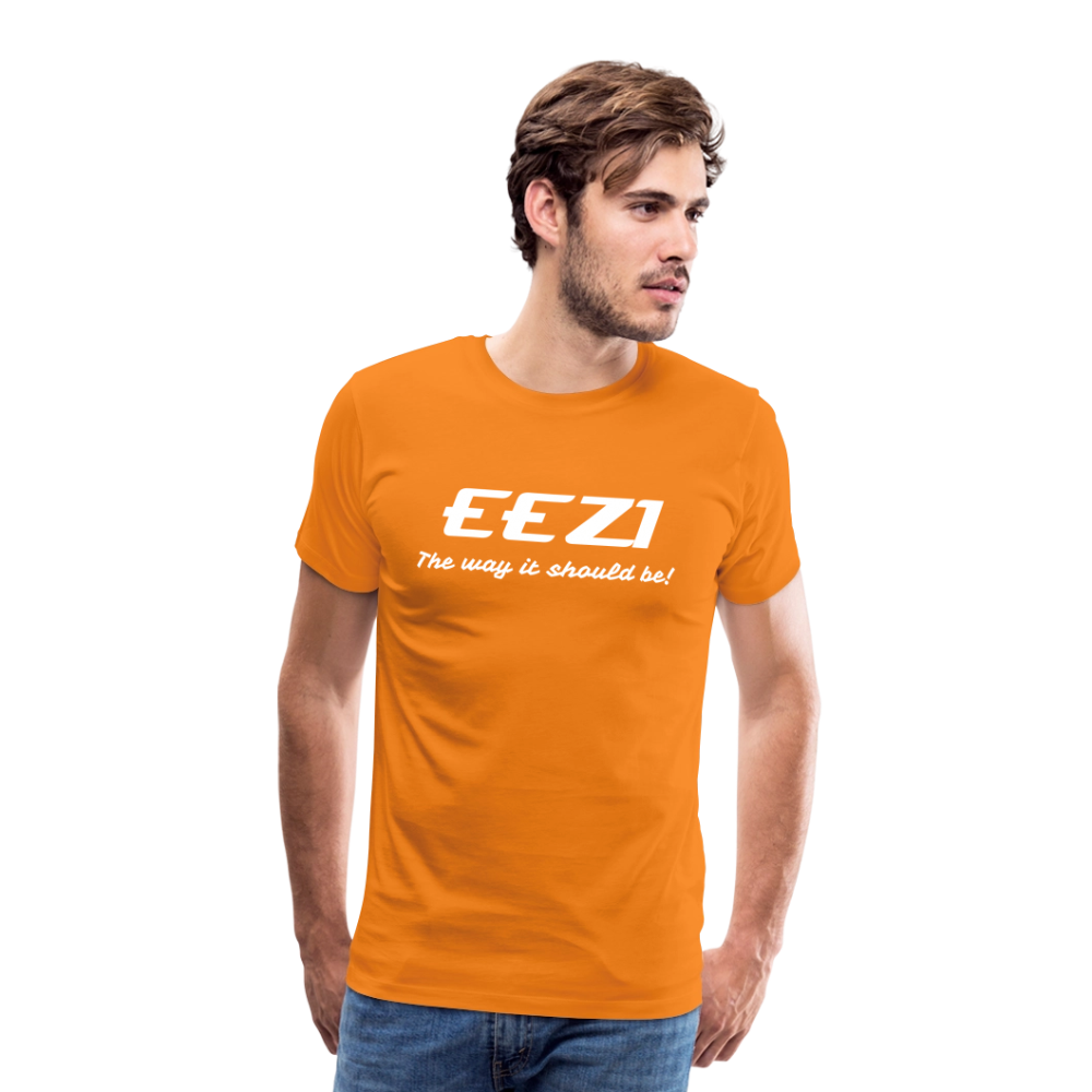 Men’s Premium T-Shirt-EEZI-The way it should be! - orange