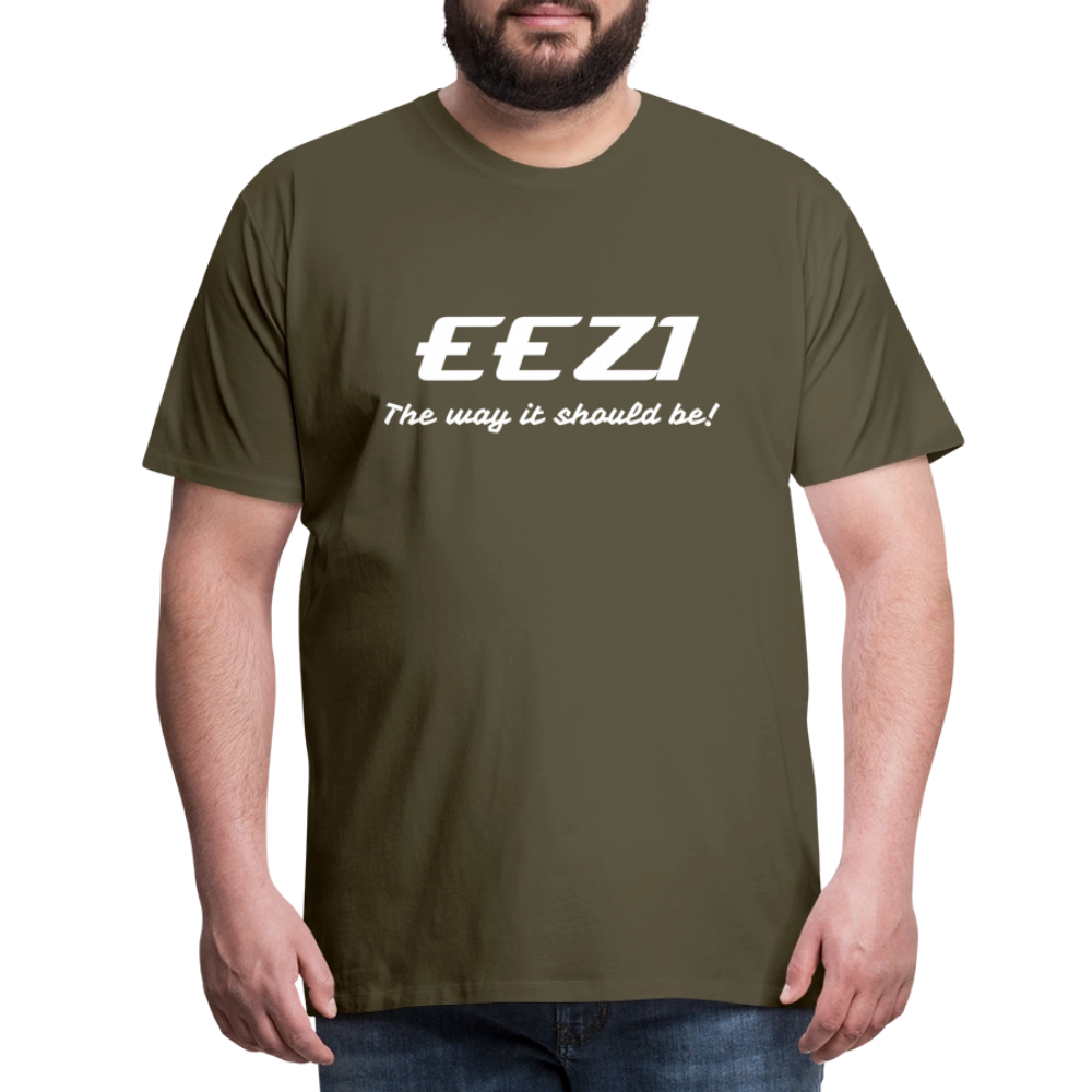 Men’s Premium T-Shirt-EEZI-The way it should be! - khaki