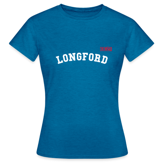 Women's T-Shirt Longford Ireland Ladies Tee - antique blue sapphire heather