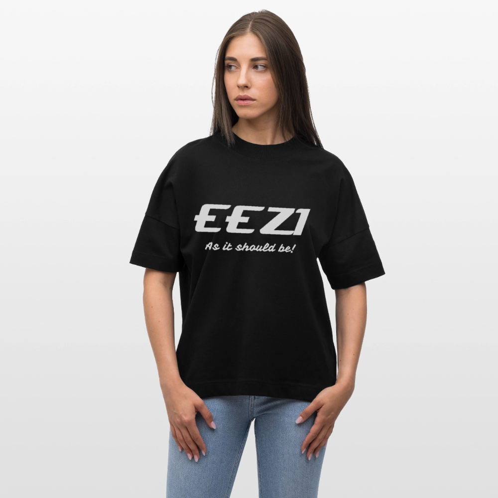 Stanley/Stella Oversized Unisex Organic T-shirt Blaster-EEZI-The way it should be! - black