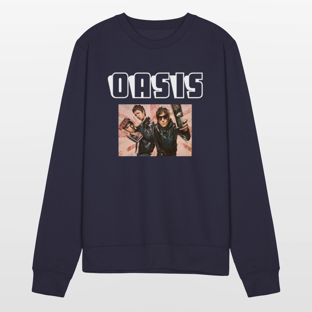 Unisex Sweatshirt Oasis Britpop - navy