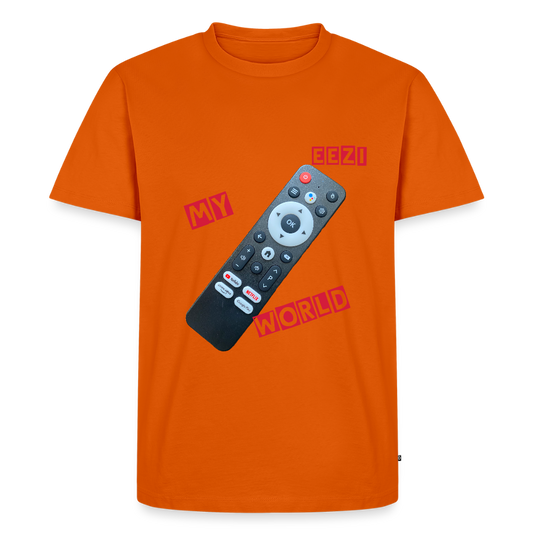 Men’s Premium T-Shirt - My World Remote Control - orange 