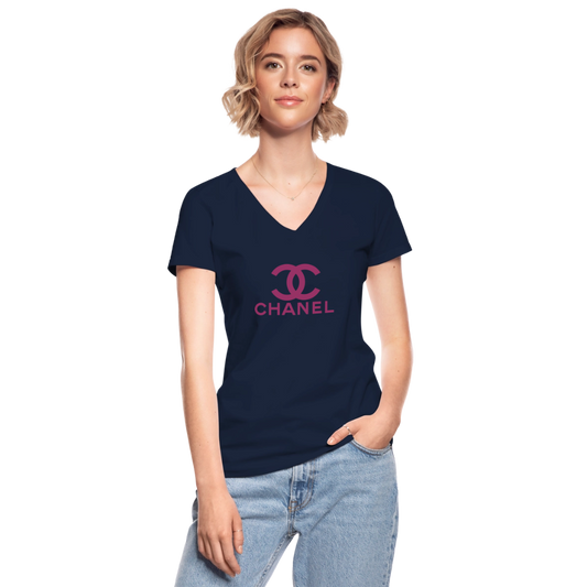 Women’s Premium T-Shirt CC EEZI RED GLITTER - navy