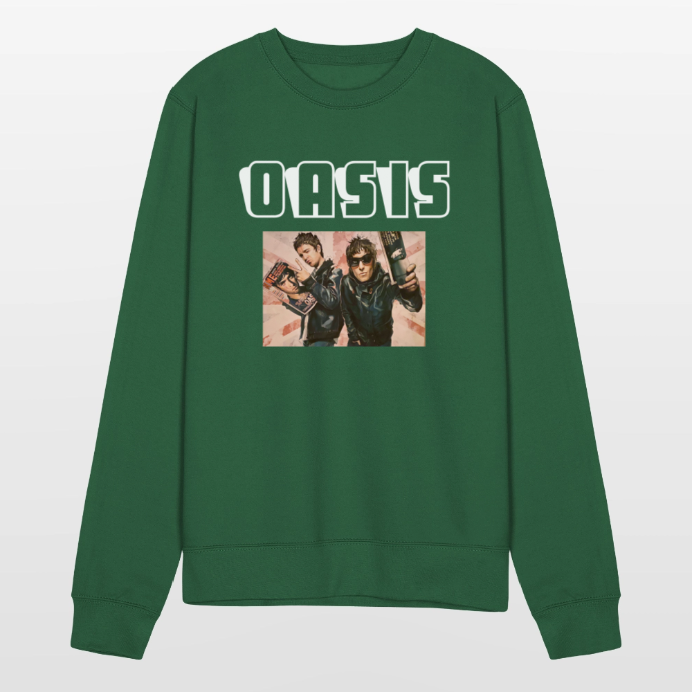 Unisex Sweatshirt Oasis Britpop - green