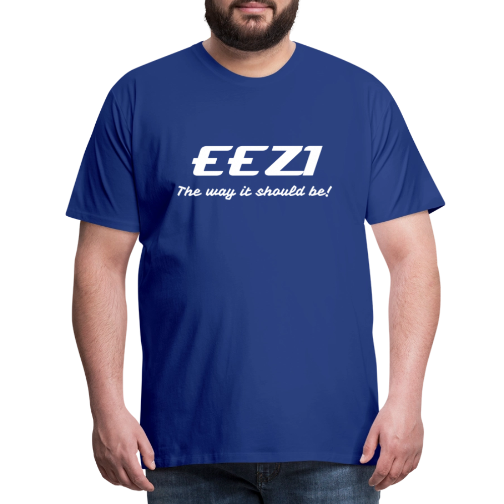 Men’s Premium T-Shirt-EEZI-The way it should be! - royal blue
