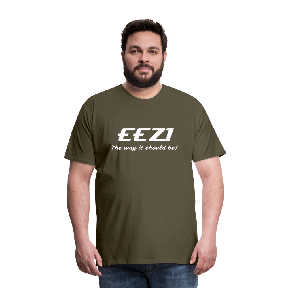 Men’s Premium T-Shirt-EEZI-The way it should be! - khaki