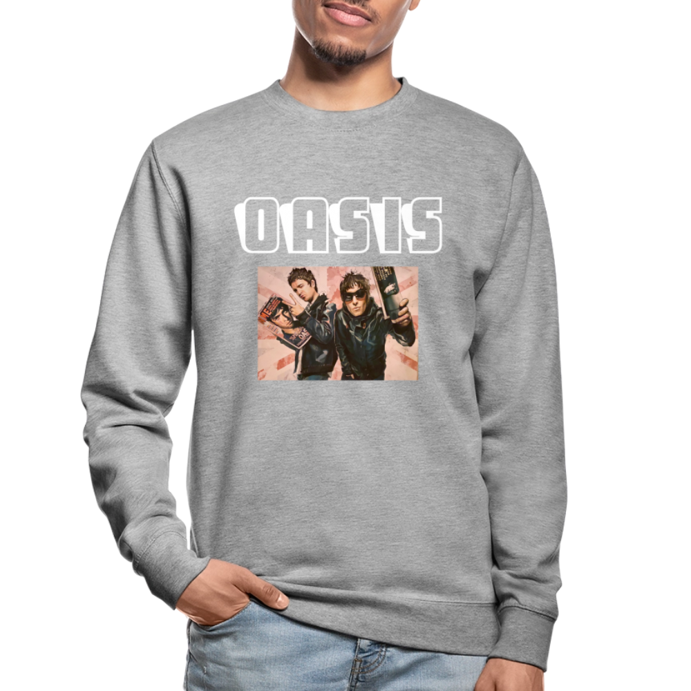 Unisex Sweatshirt Oasis Britpop - salt & pepper