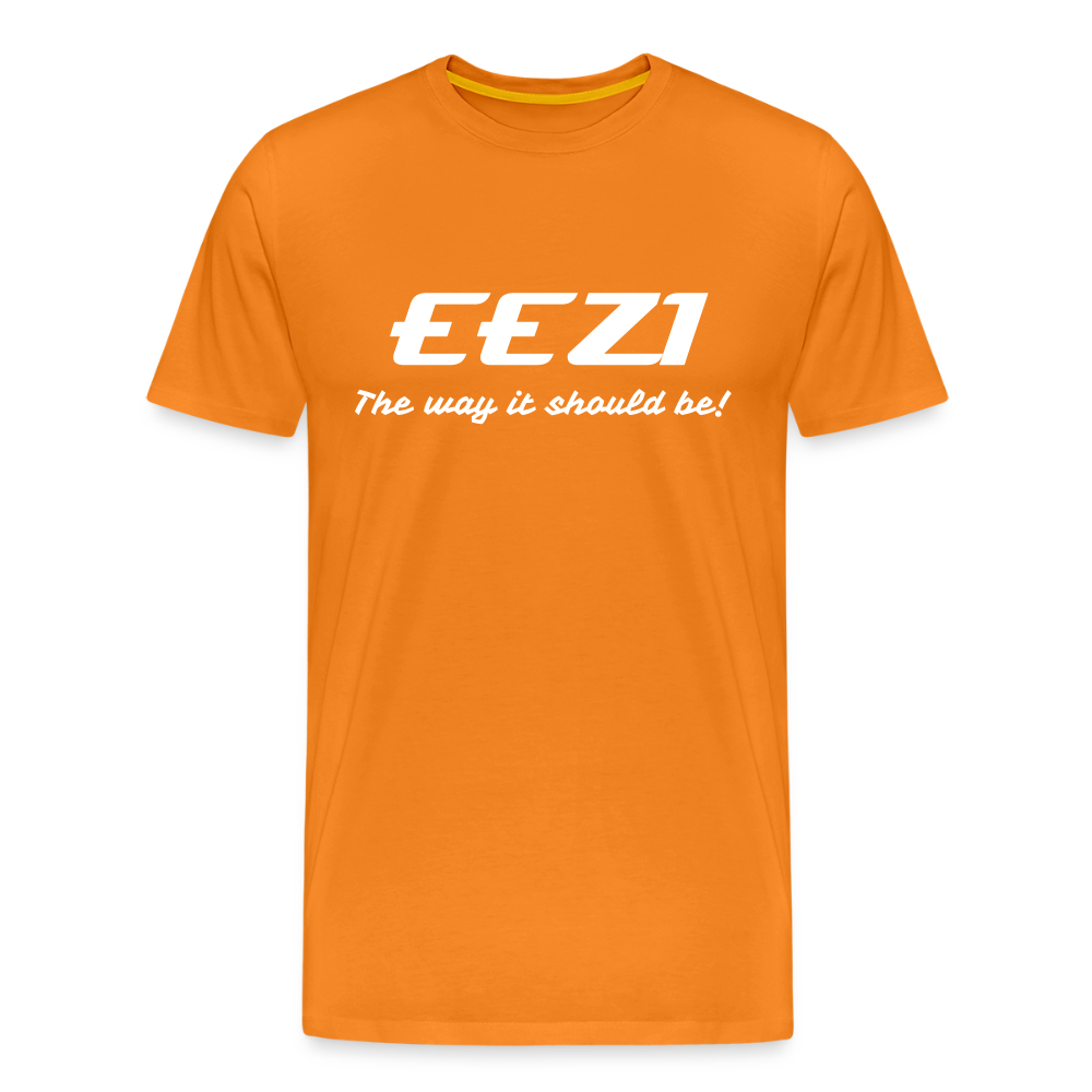 Men’s Premium T-Shirt-EEZI-The way it should be! - orange