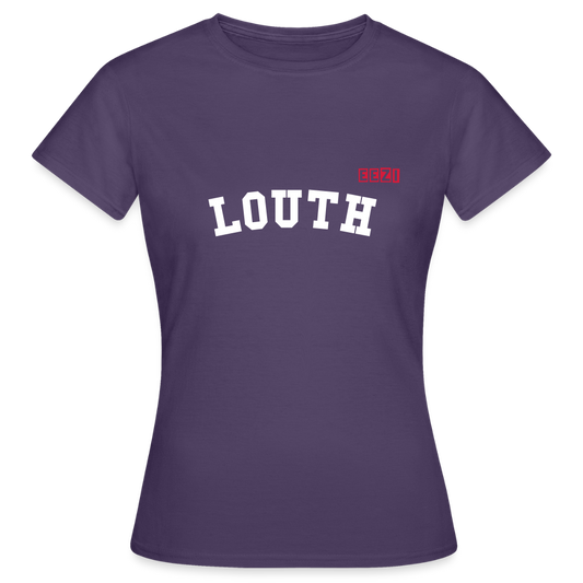 Women's T-Shirt Louth Ireland Ladies Tee - dark purple