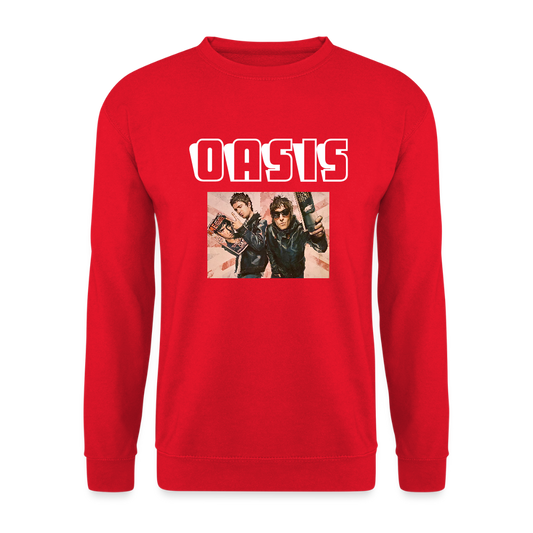 Unisex Sweatshirt Oasis Britpop - red