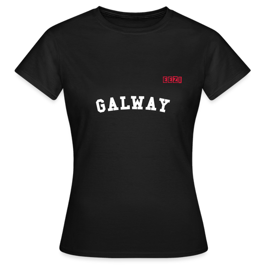 Women's T-Shirt Galway Ireland Ladies Tee - black