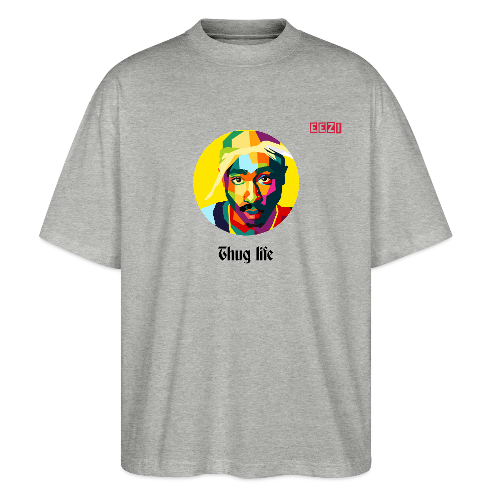 Stanley/Stella Oversized Unisex Organic T-shirt Blaster TUPAC - heather grey