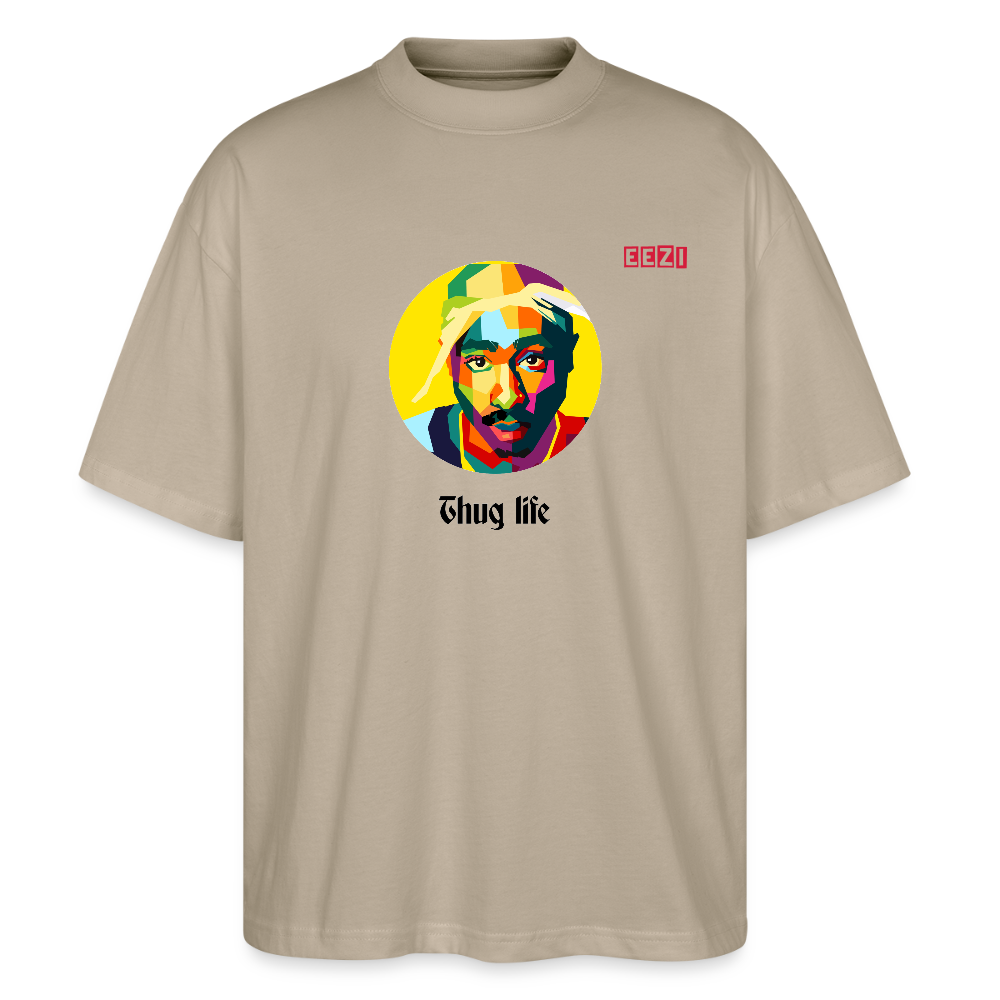 Stanley/Stella Oversized Unisex Organic T-shirt Blaster TUPAC - stone