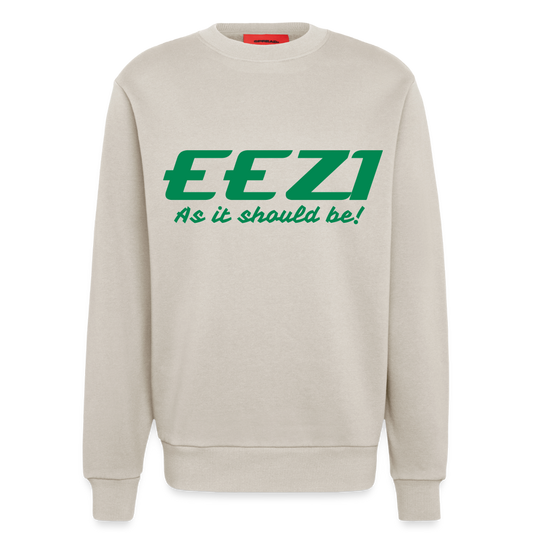 Organic Relaxed Crew Neck Made in EU FLOCK PRINT - EEZI - WARM CLAY