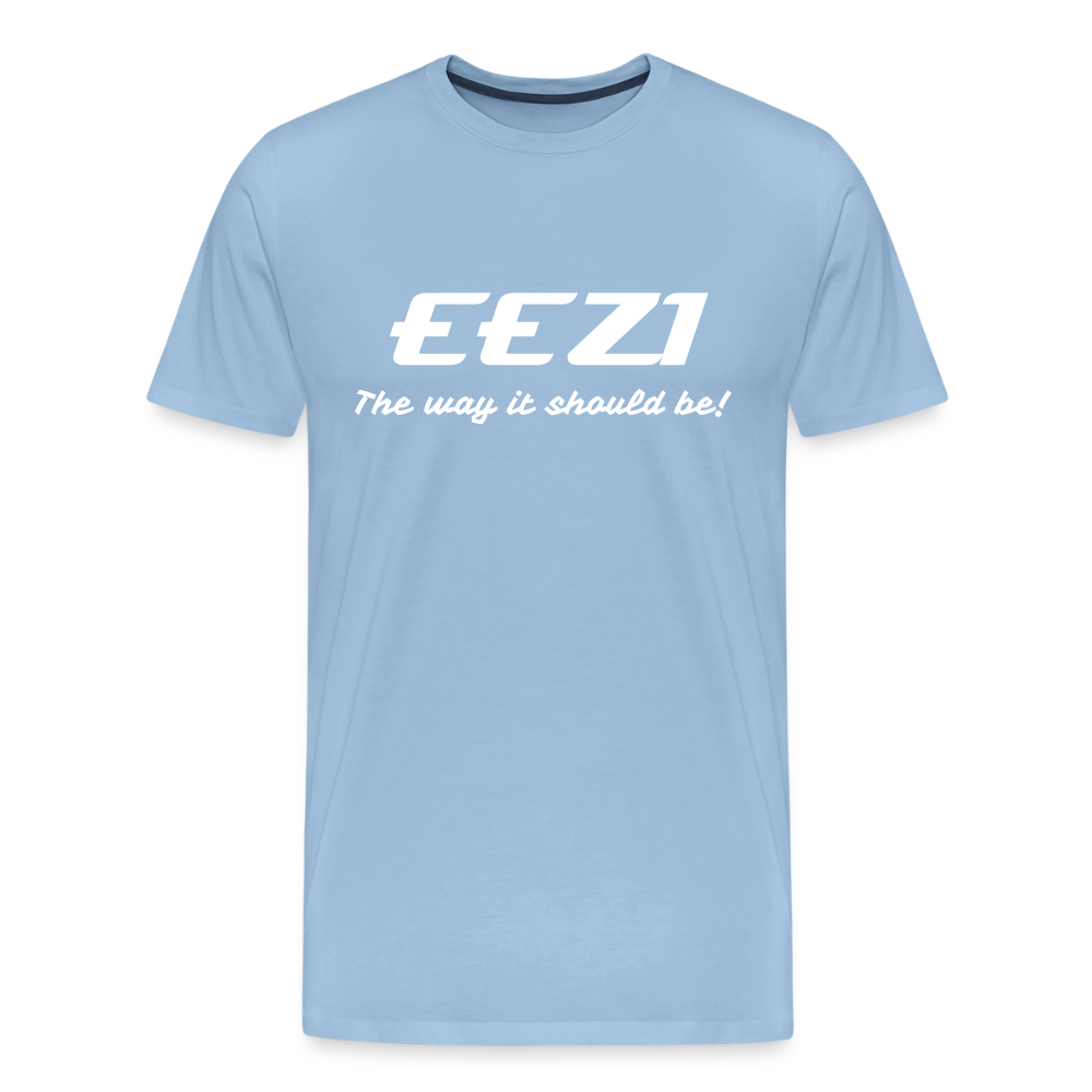 Men’s Premium T-Shirt-EEZI-The way it should be! - sky